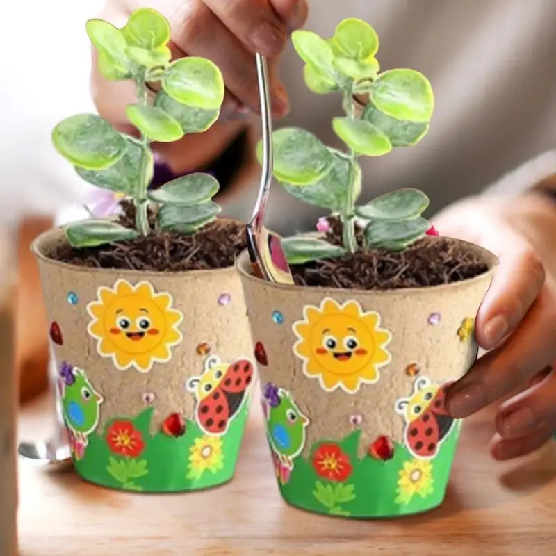 Art And Craft For Nursery - Zestaw do samodzielnego wykonania papierowej doniczki