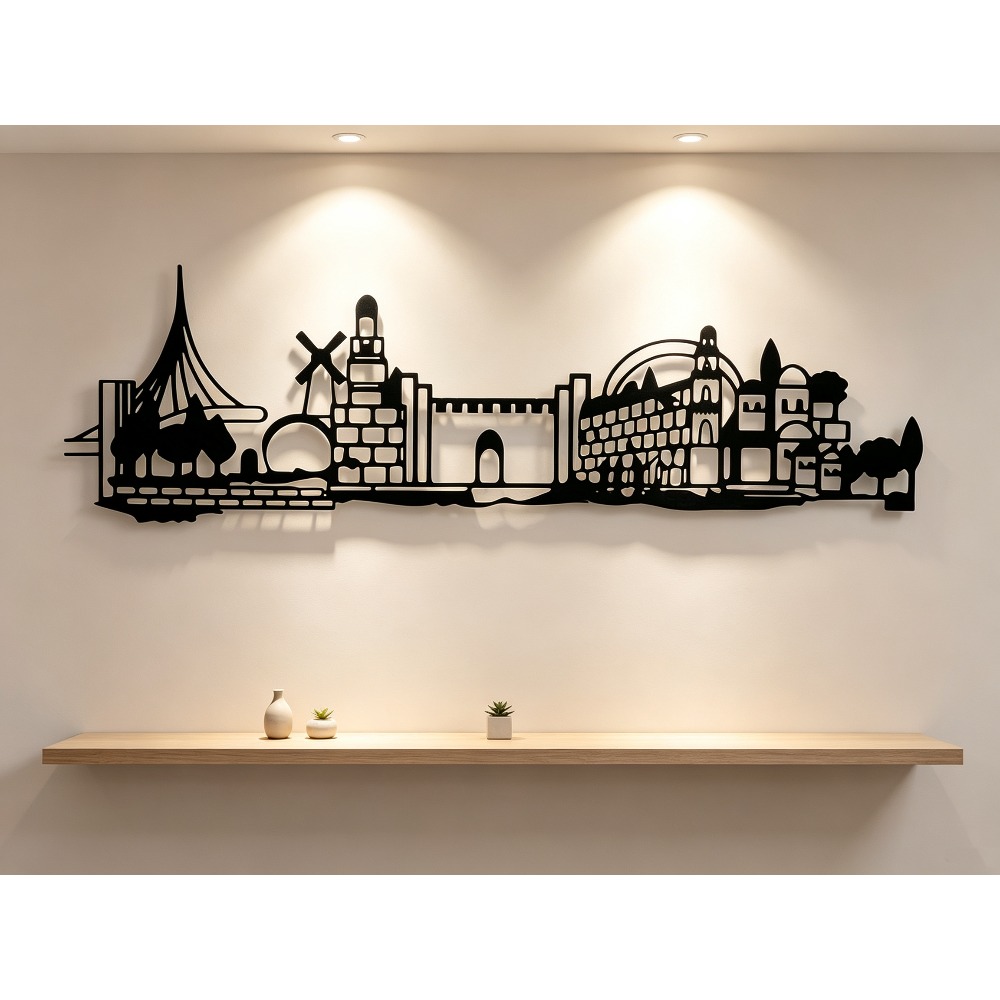Art & Craft Paper For Kids - CIFBUY Metalowa Dekoracja Ścienna - Panorama