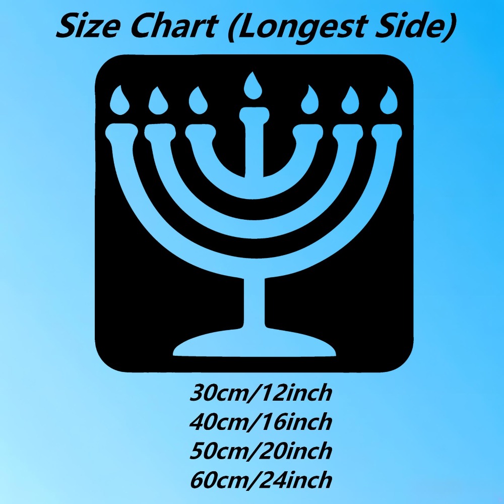 Art & Craft Paper For Kids - CIFBUY Vintage Menorah Metalowa Dekoracja Ścienna