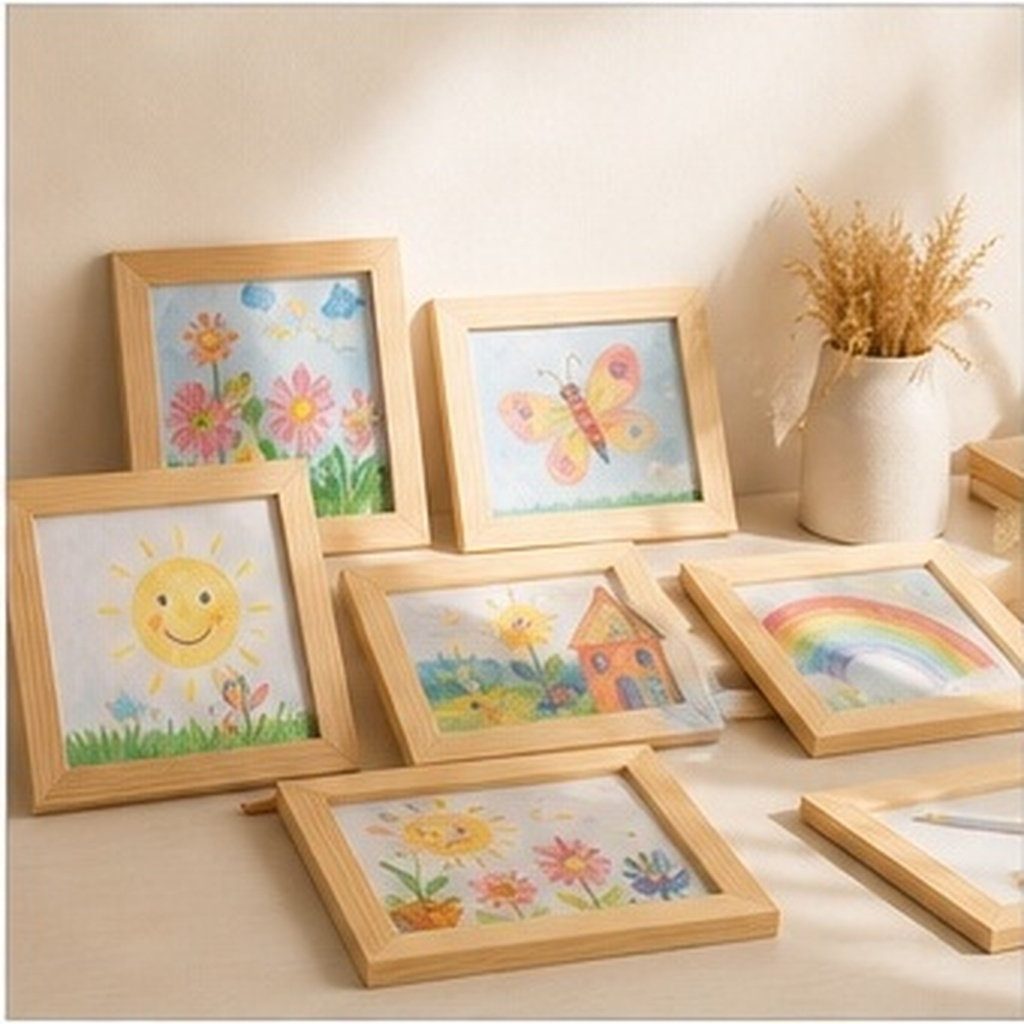 6 sztuk drewnianych ram do obr – Art And Craft For Nursery recenzja i cena
