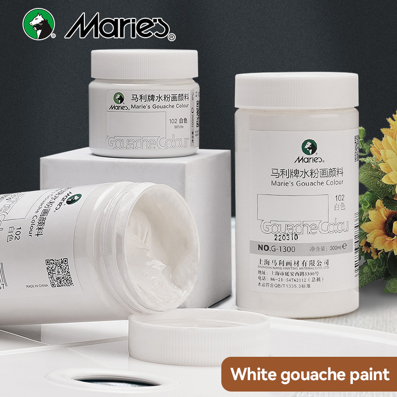Farba gwaszowa biała 100ml/300 – Gouache Paint Set recenzja i cena