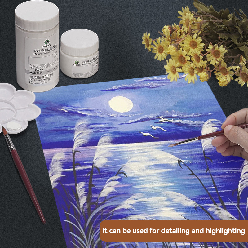 Farba gwaszowa biała 100ml/300 – Gouache Paint Set recenzja i cena